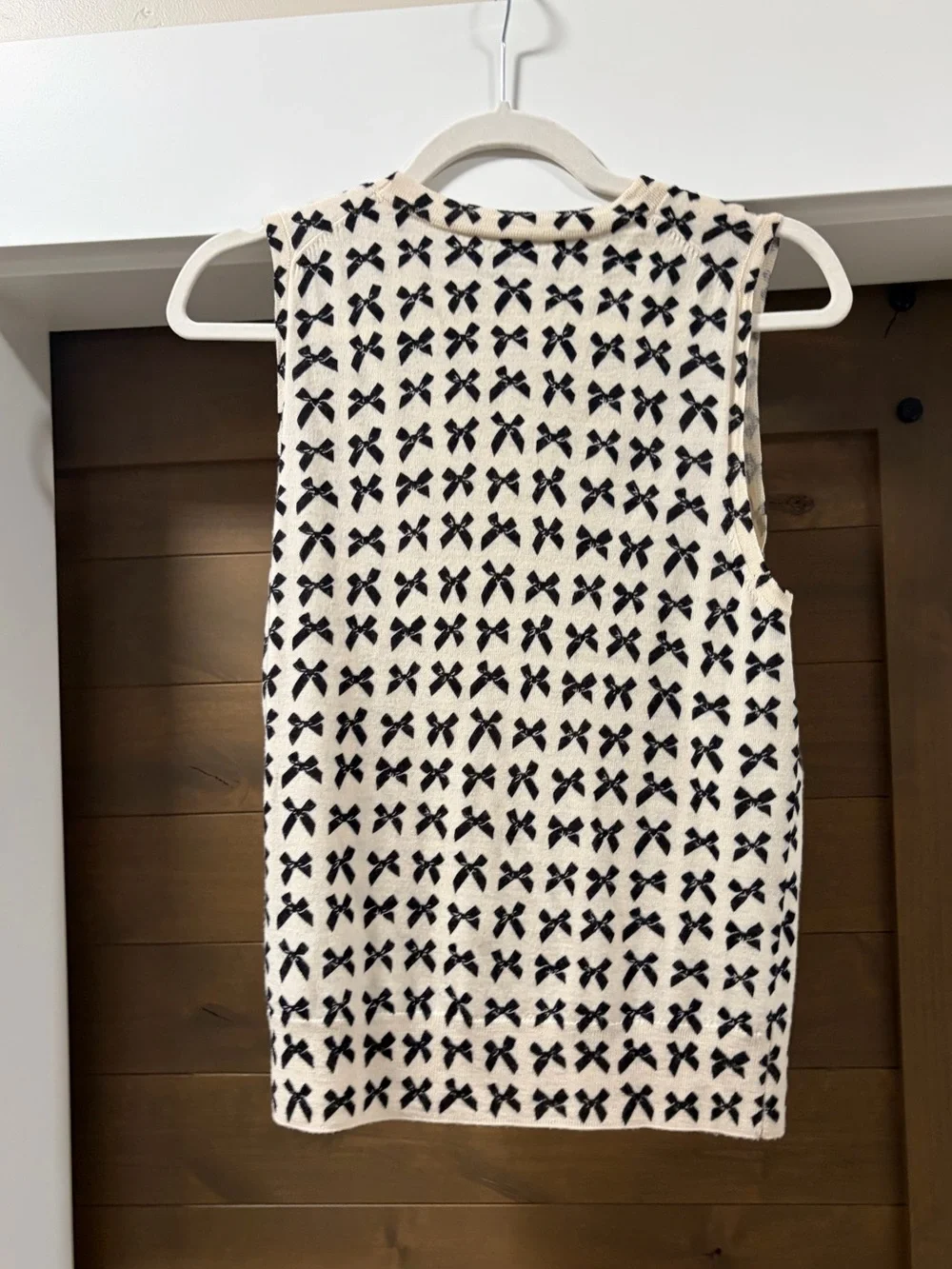 J. Crew Jackie Bow Print Shell Top